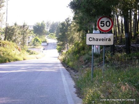 Entrada na aldeia de Chaveira - sentido Carrascal - Cardigos
